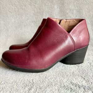 Dansko‎ Raina burnished leather booties wine red